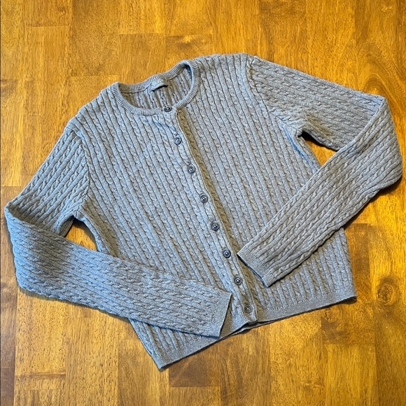 j.galt Sweaters - J. Galt Cotton Brown Knit Cardigan
